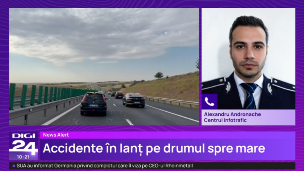 Mai multe accidente pe Autostrada Soarelui în această dimineață