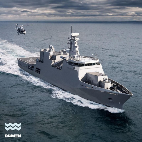 Nava HUNAIN, livrată Marinei pakistaneze de la Damen Galați