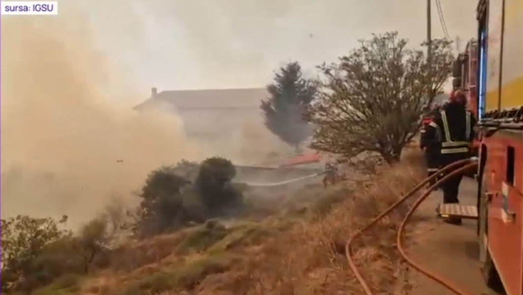 Incendii devastatoare în Grecia, pompierii români în misiune în Attica