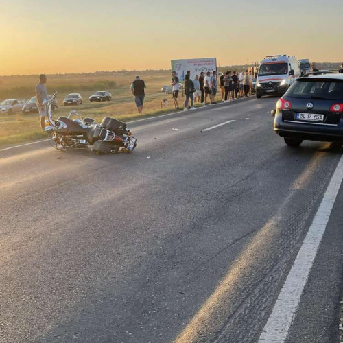 Accident rutier în Galați provocat de o depășire periculoasă