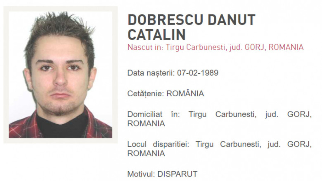 Bărbat dispărut din Târgu Carbunesti după zece ani