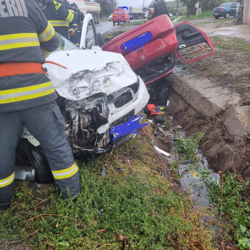 Accident rutier grav la Independenta