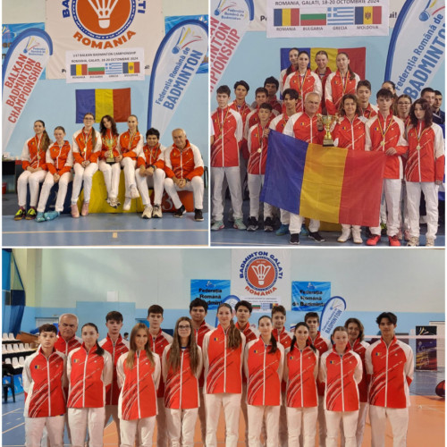 Galațiul a găzduit Campionatul Balcanic la badminton pentru Under 17