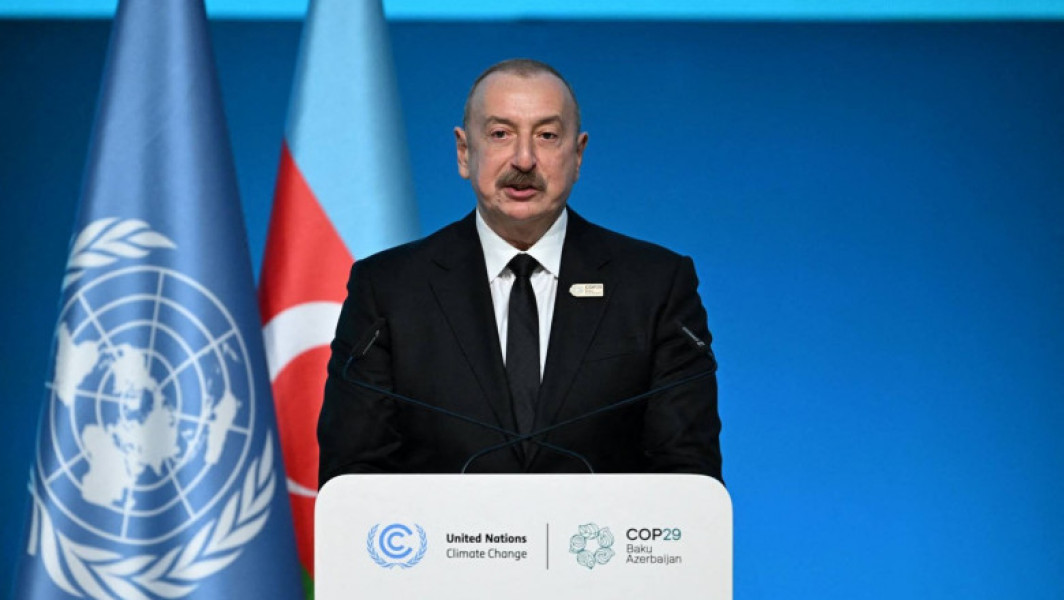 Ilham Aliev acuză presa occidentală de "fake news" la COP29