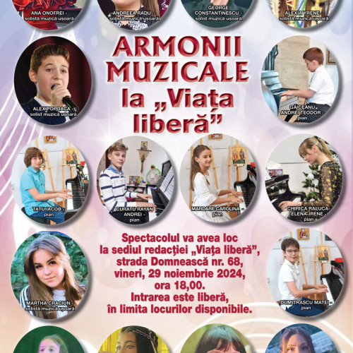 Tineri talentați încântă publicul la evenimentul &quot;Armonii muzicale la Viața liberă&quot;