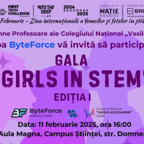 ByteForce organizează Gala &quot;Girls in STEM&quot; de Ziua Internațională a Femeilor și Fetelor în Știință