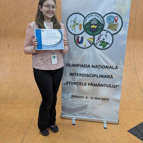 Recunoaștere pentru o elevă din Galați la Olimpiada interdisciplinară &quot;Științele Pământului&quot;