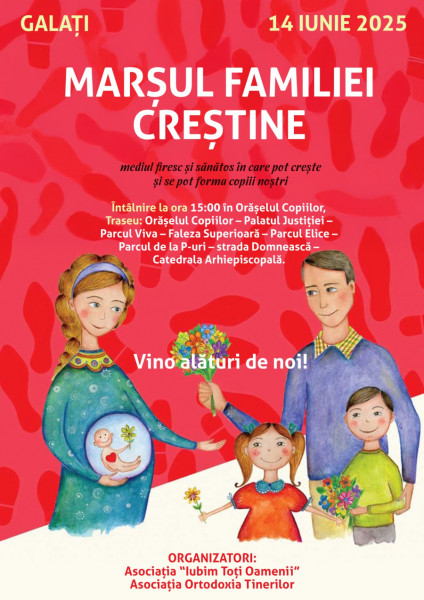 galatenii invitati la marșul familiei creștine