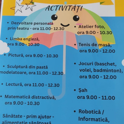 Școală de vară pentru elevii gălăţeni între 5 și 12 ani Scris de Raluca Ichim Vineri, 27 Iunie 2025 08:00