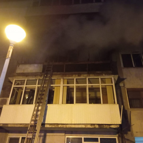 Un bloc evacuat din cauza unui incident nocturn