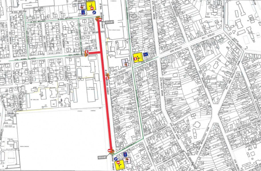 Galați: închidere temporară a bulevardului George Coșbuc pentru lucrări de modernizare