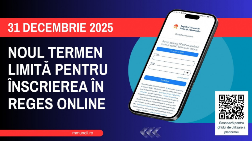 Termenul pentru trecerea la REGES Online, amânat până la sfârșitul anului 2025