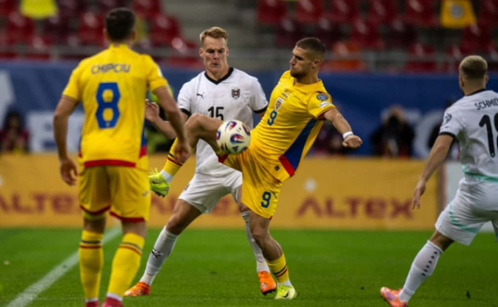 România a învins Austria cu 1-0 în preliminariile Cupei Mondiale 2026