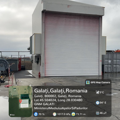 Garda de Mediu Galati a aplicat o amendă pentru iresponsabila hală de vopsitorie a companiei verificate în urma inspecției din program