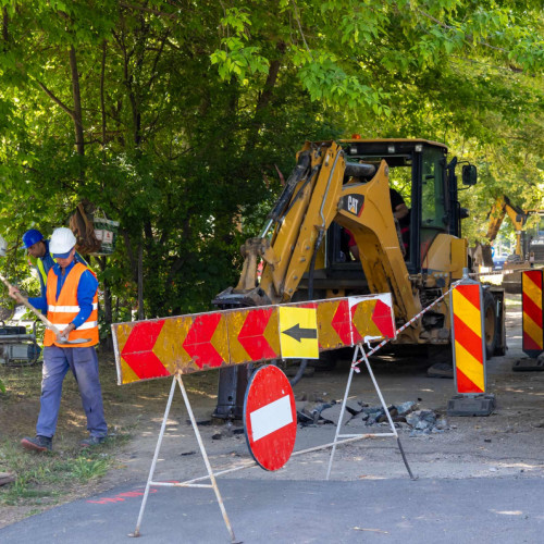 Lucrările de modernizare, începute pe bulevardul George Coșbuc