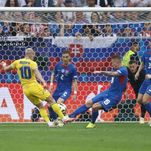 Selectionata Ucrainei invinge Slovacia in Grupa E a EURO 2024